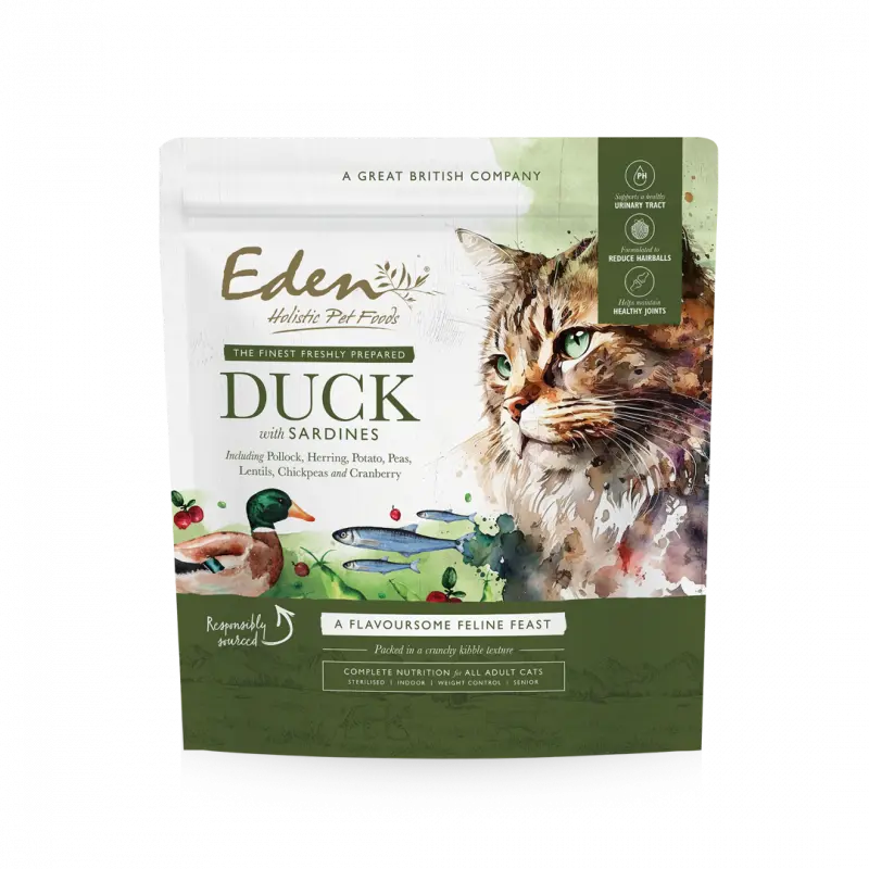 Eden Feline Feast Duck & Sardine 1.5kg Birdham Animal Feeds