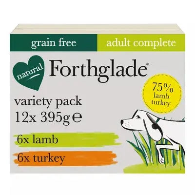 Forthglade Lamb & Turkey Wet Dog Food Variety Pack Birdham Animal Feeds