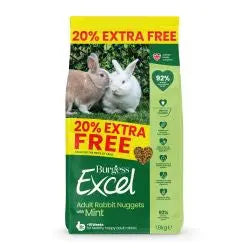 Burgess Excel Rabbit Nuggets with Mint 1.8kg Burgess