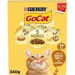 Go Cat Chicken And Turkey 340g Purina