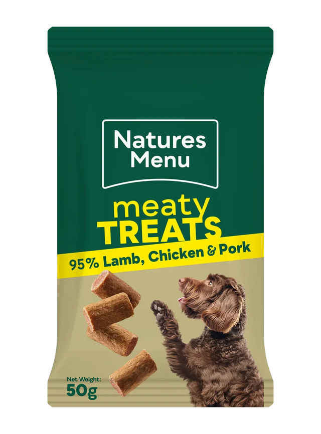 Natures Menu  Lamb, Chicken & Pork Meaty Treats Natures Menu