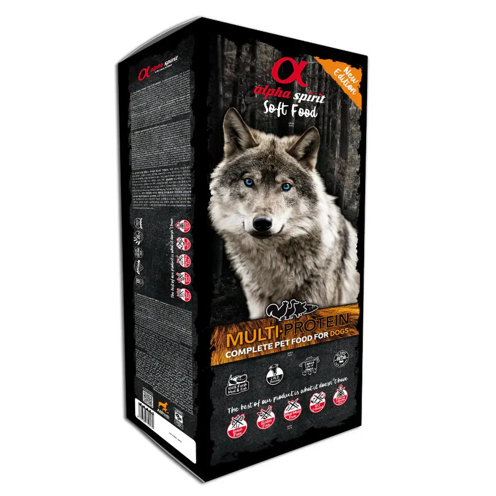 Alpha Spirit Multi-Protein Complete Semi-Moist Dog Food Alpha Spirit