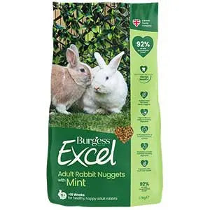 Burgess Excel Rabbit Nuggets with Mint - Birdham Animal Feeds