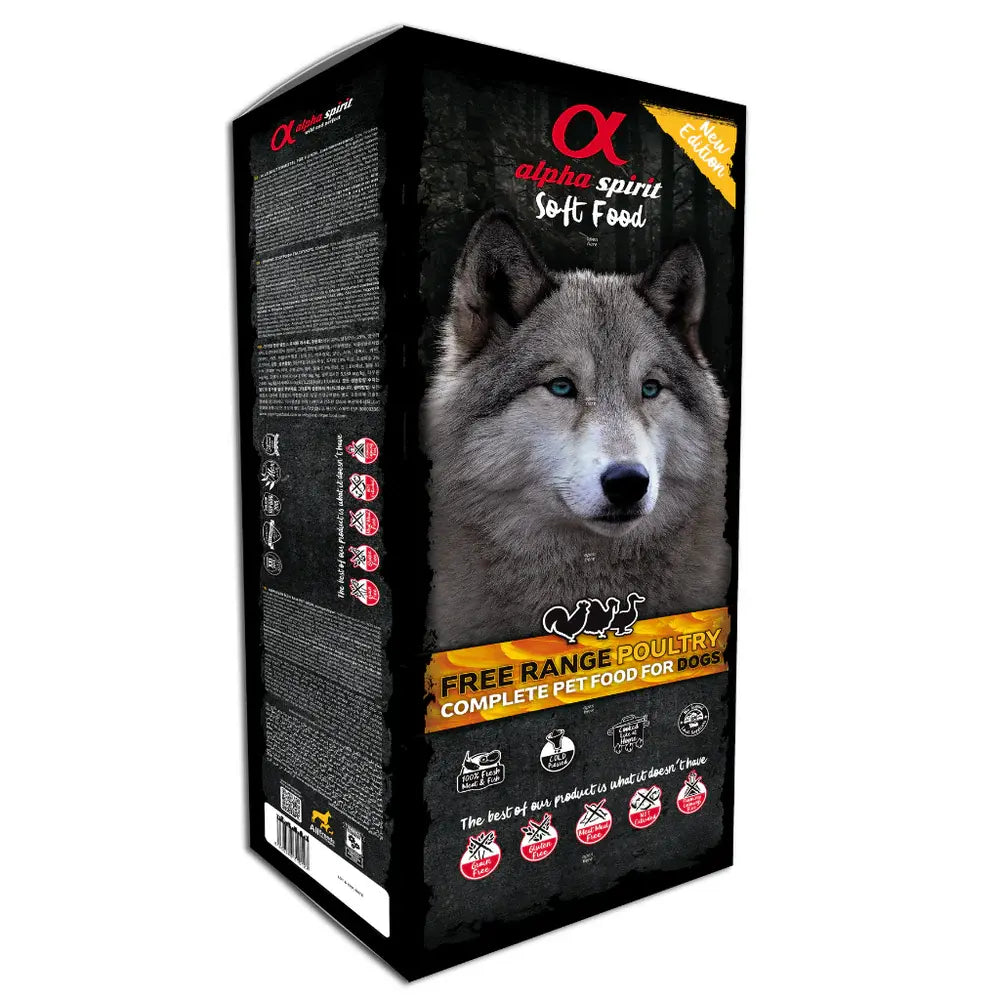 Alpha Spirit Poultry Semi-Moist Complete Dog Food Alpha Spirit