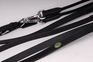 Rhinegold Leather And Rope Draw Reins - Birdham Animal Feeds