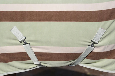 Rhinegold Pistachio Striped Fleece Rugs Rhinegold