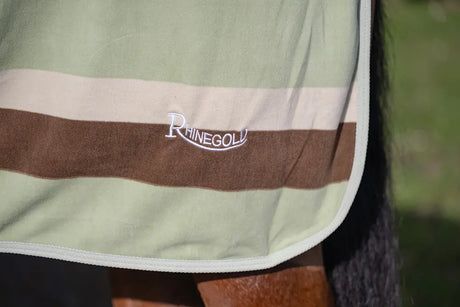 Rhinegold Pistachio Striped Fleece Rugs Rhinegold