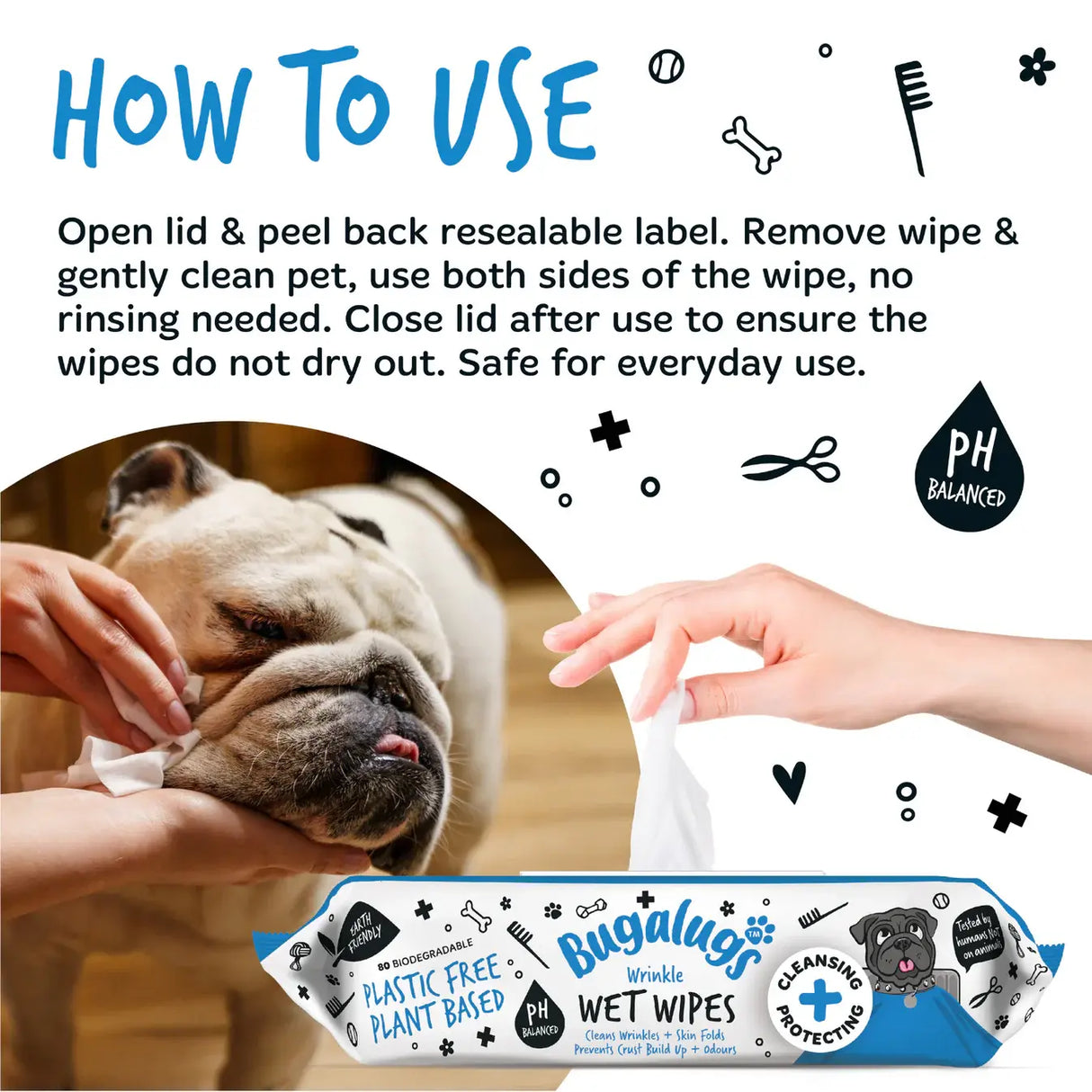 Bugalugs Wrinkle Wet Wipes Bugalugs