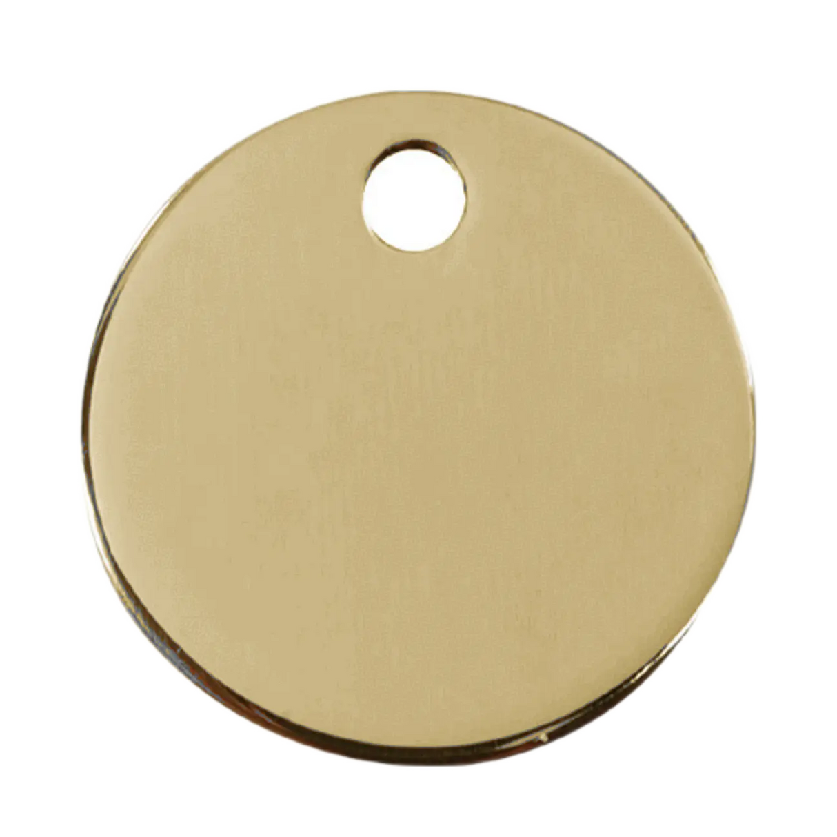 Brass Circle Pet Tag - Birdham Animal Feeds
