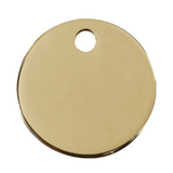 Brass Circle Pet Tag - Birdham Animal Feeds