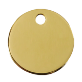 Brass Circle Pet Tag - Birdham Animal Feeds