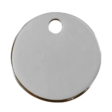 Brass Circle Pet Tag - Birdham Animal Feeds