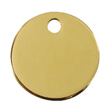 Brass Circle Pet Tag - Birdham Animal Feeds