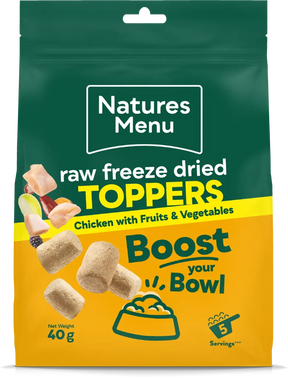 Natures Menu Raw Freeze Dried Chicken Toppers Natures Menu