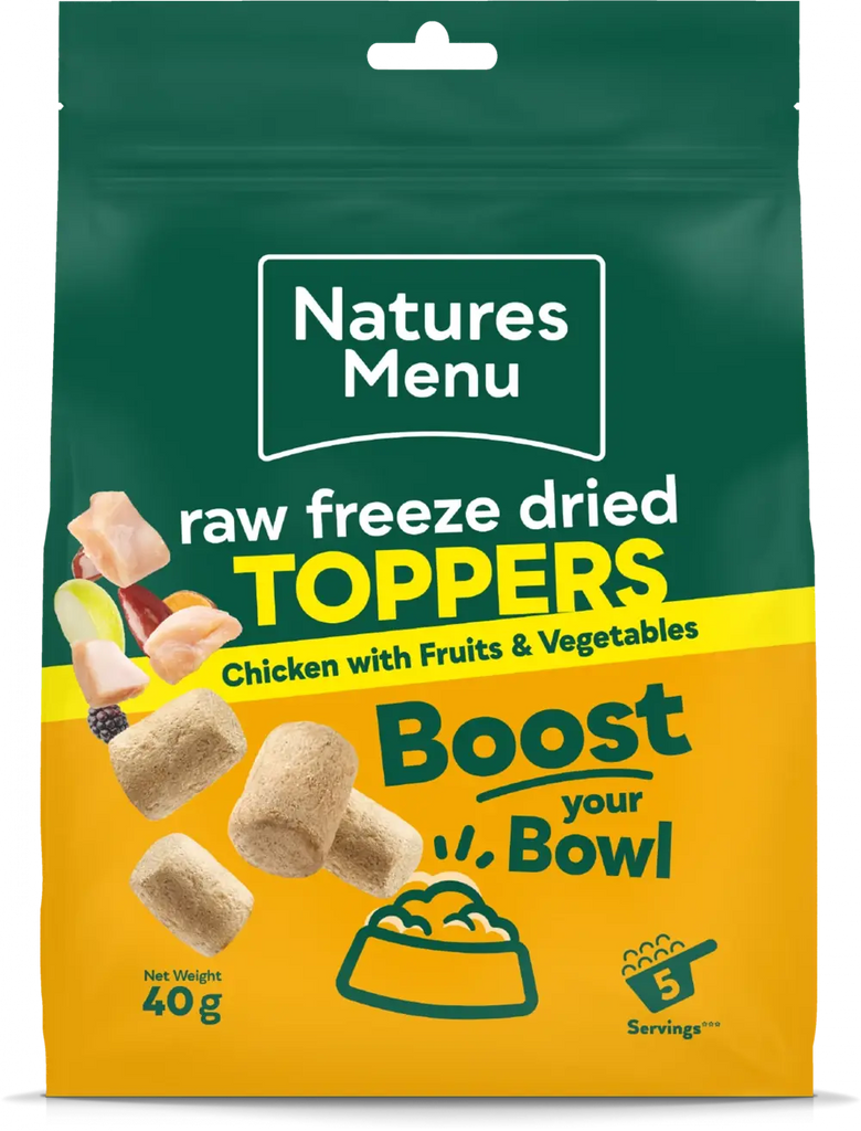Natures Menu Raw Freeze Dried Chicken Toppers Natures Menu
