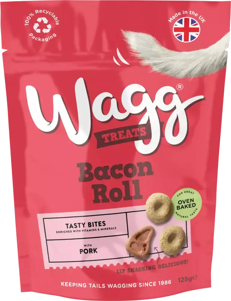 Wagg Treats Bacon Roll Tasty Bites Wagg