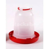 Economy Red and White Poultry Drinker  - Birdham Animal Feeds