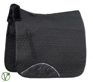 Rhinegold Luxe Fur Dressage Saddle Cloth - Birdham Animal Feeds