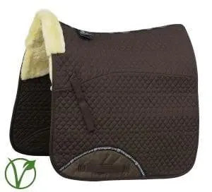 Rhinegold Luxe Fur Dressage Saddle Cloth - Birdham Animal Feeds