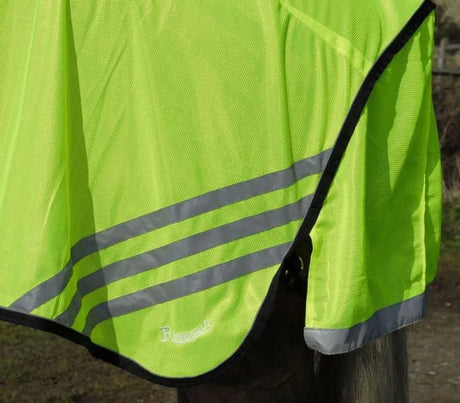 Rhinegold Bright Yellow Cutaway Mesh Ride On Rug - Birdham Animal Feeds