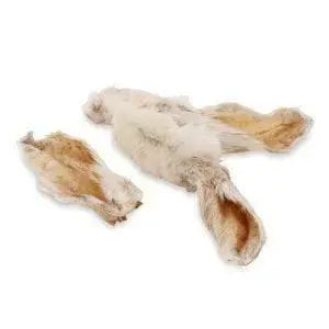 Rabbit Ears with Hair Single  - Birdham Animal Feeds