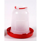 Economy Red and White Poultry Drinker  - Birdham Animal Feeds