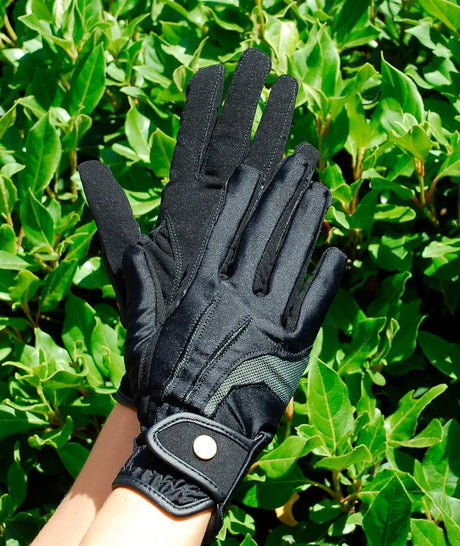 Rhinegold Elite Stretch Nubuck Suede Riding Gloves - Birdham Animal Feeds