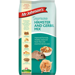 Mr Johnsons Supreme Hamster and Gerbil Mix 900g  - Birdham Animal Feeds
