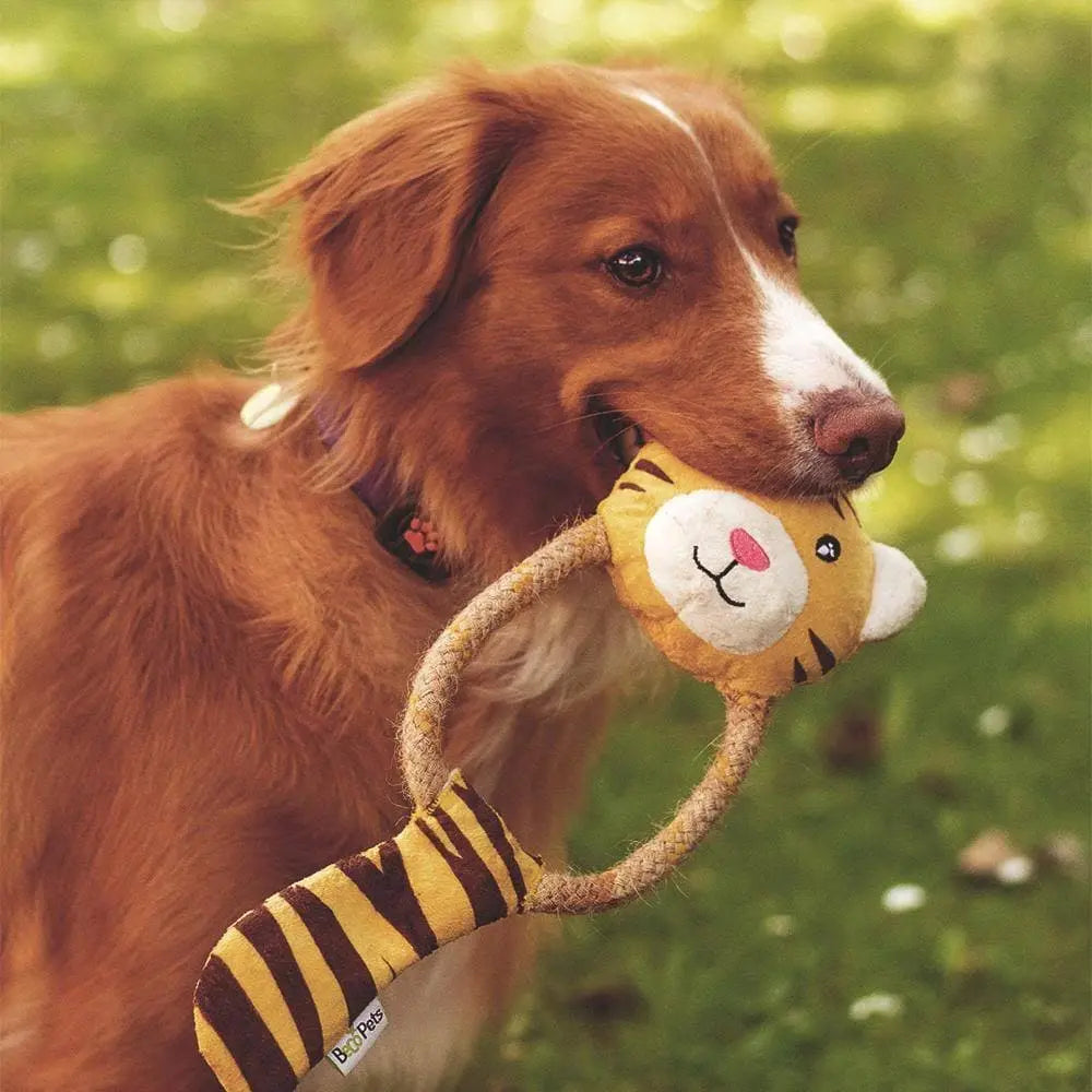 Beco Eco-Friendly Tilly the Tiger Dog Toy  - Birdham Animal Feeds