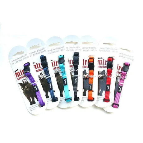 Miro and Makauri Nylon Cat Collar with Snap Free Buckle  - Birdham Animal Feeds