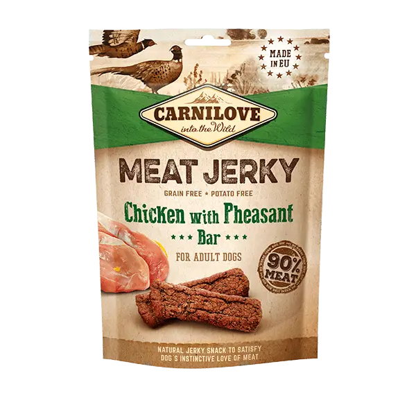 Carnilove Jerky Chicken with Pheasant Bar - Birdham Animal Feeds