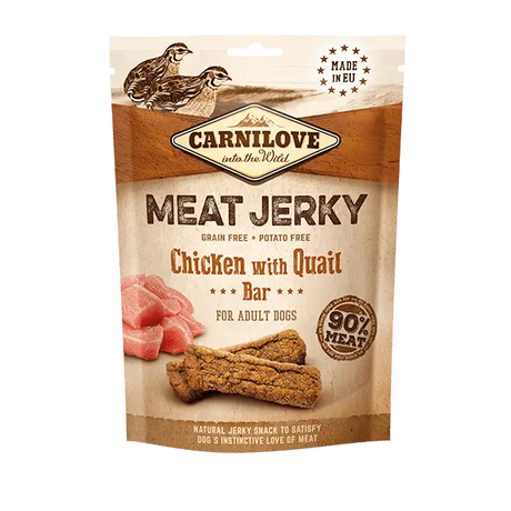Carnilove Jerky Chicken with Quail Bar - Birdham Animal Feeds