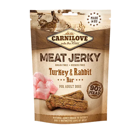 Carnilove Jerky Turkey with Rabbit Fillet Bar - Birdham Animal Feeds