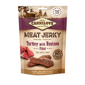 Carnilove Jerky Turkey with Venison Fillet - Birdham Animal Feeds
