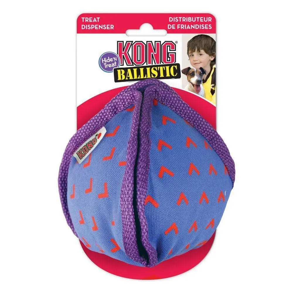 Kong Ballistic Hide N Treat Dispenser Toy  - Birdham Animal Feeds