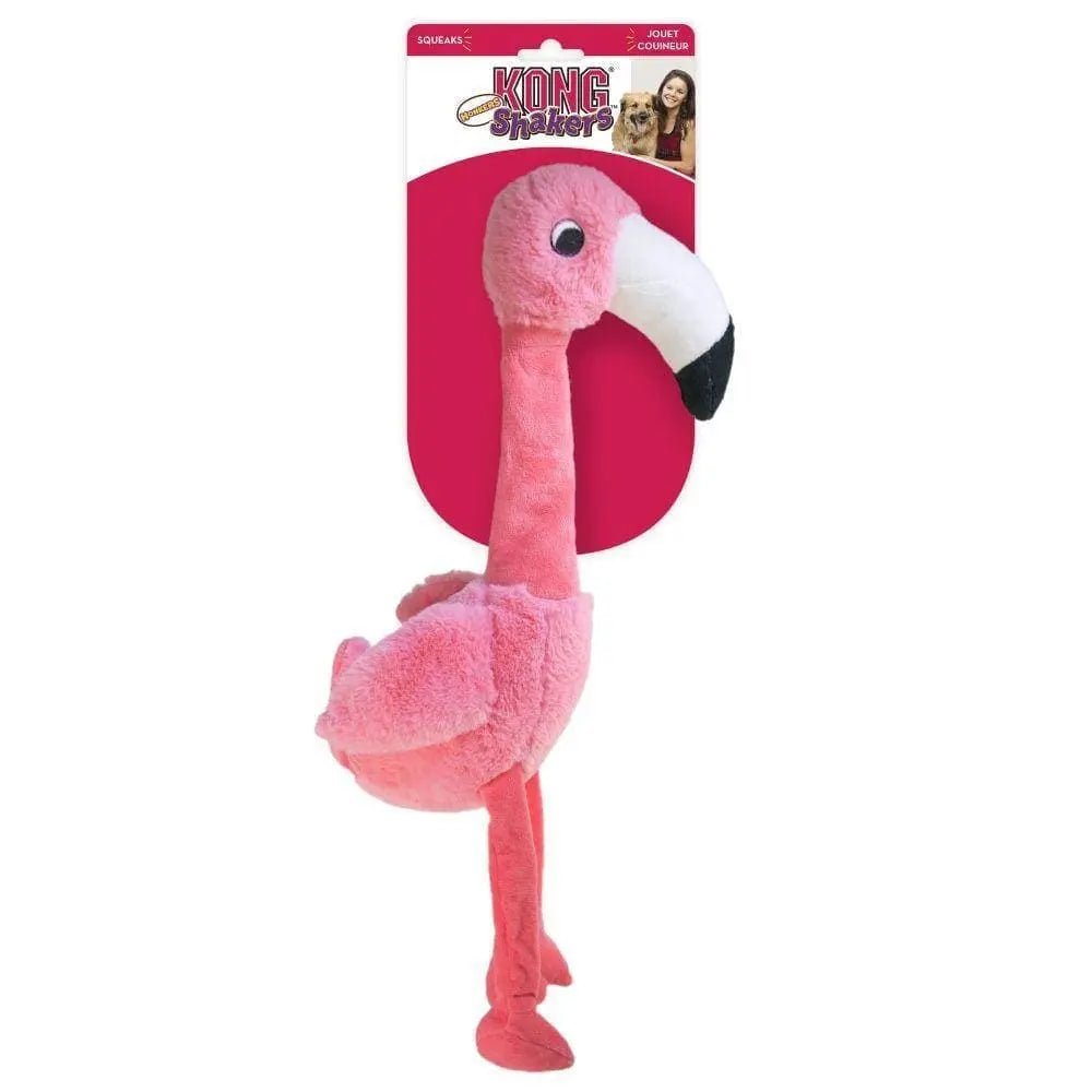 Kong Shakers Honkers Flamingo Dog Toy  - Birdham Animal Feeds