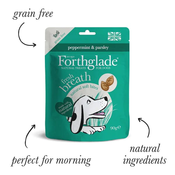 Forthglade Fresh Breath Soft Bites with Peppermint & Parsley - Birdham Animal Feeds