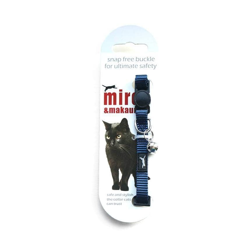 Miro and Makauri Nylon Cat Collar with Snap Free Buckle  - Birdham Animal Feeds