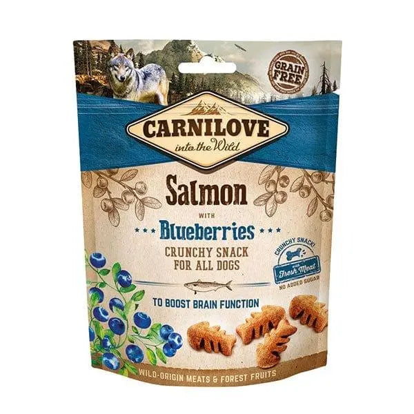 Carnilove Salmon with Blueberries Dog Treats - Birdham Animal Feeds