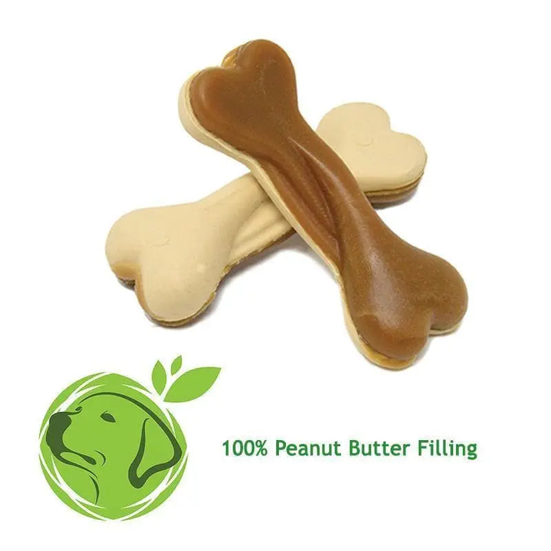 Miro & Makauri Dual Sided Peanut Butter Bones  - Birdham Animal Feeds