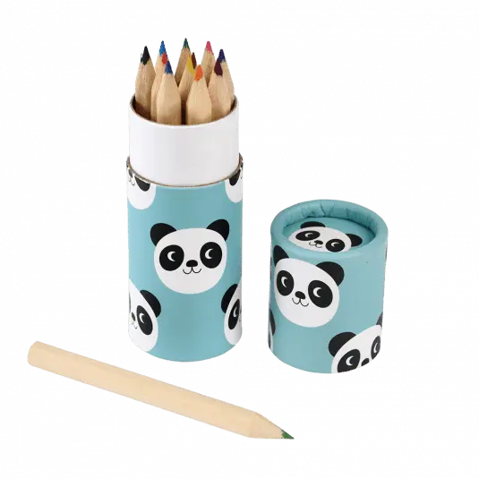 Miko the Panda Colouring Pencils (Set of 12) - Birdham Animal Feeds