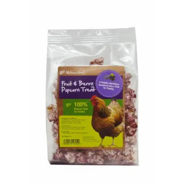 Natures Grub Fruit and Berry Popcorn for Poultry Treat 20g  - Birdham Animal Feeds