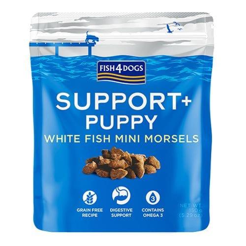 Fish4Dogs Support+Puppy White Fish Mini Morsels - Birdham Animal Feeds