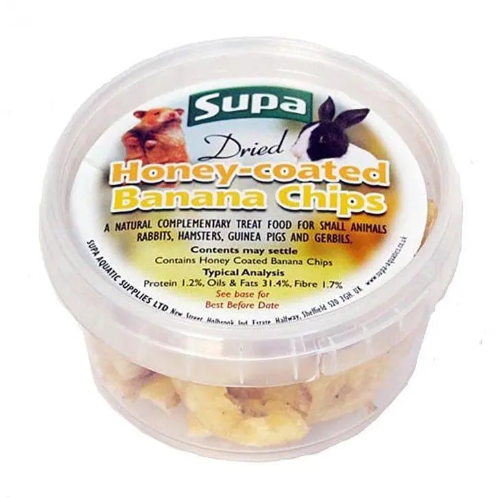 Supa Dried Honey-coated Banana Chips - Birdham Animal Feeds
