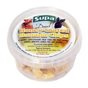 Supa Dried Honey-coated Banana Chips - Birdham Animal Feeds